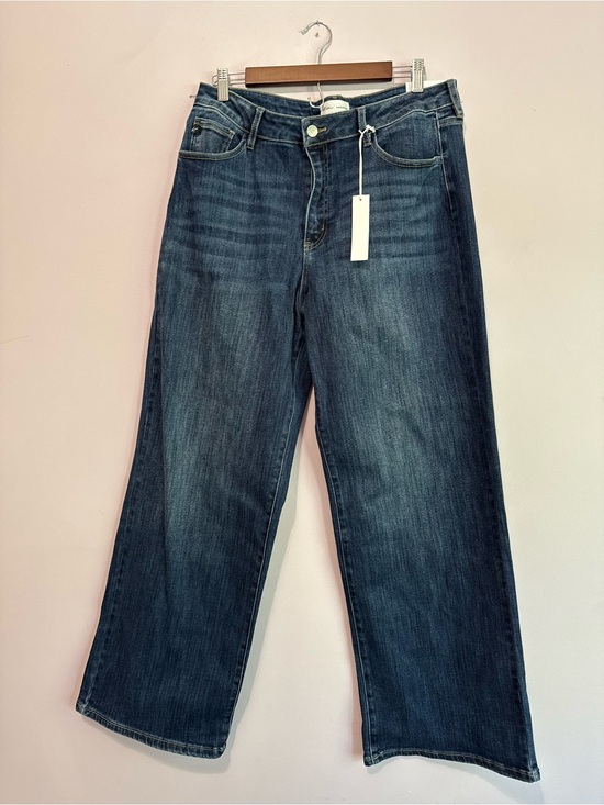 KanCan Denim - KanCan High Rise Wide Leg Essential Fit Dark Wash Jeans Size 15/31L
